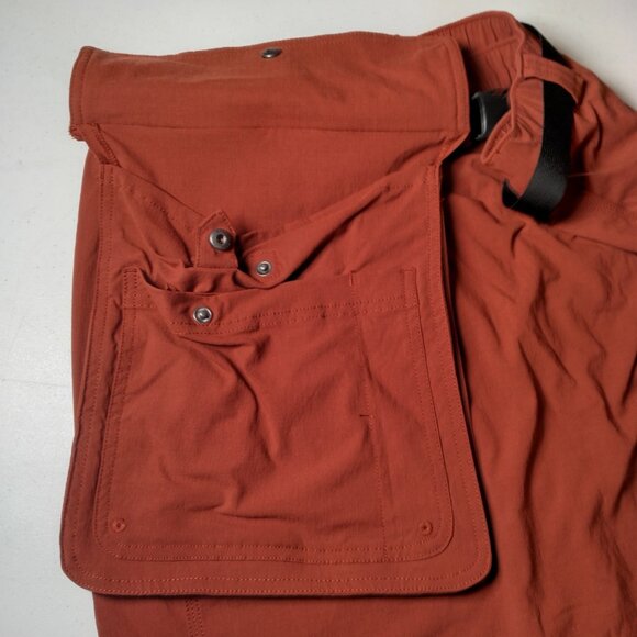 Duluth Trading Heirloom Gardening Skort w Belt Bag Large Rust Rip Stop Stretch - Picture 13 of 16